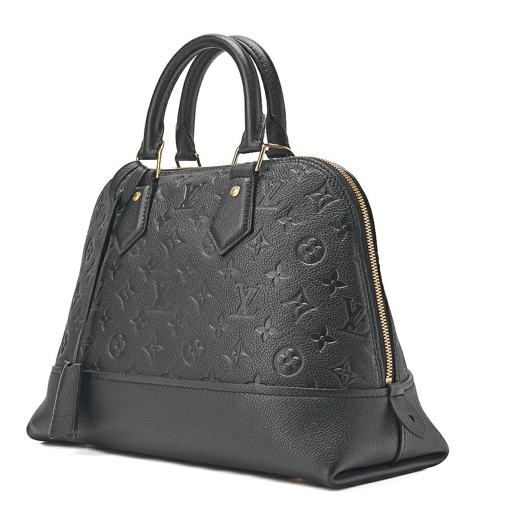 LOUIS VUITTON Louis Vuitton Monogram Emplant Neo Alma PM Handbag M44832 Black Gold-Tone Hardware, Pre-Owned