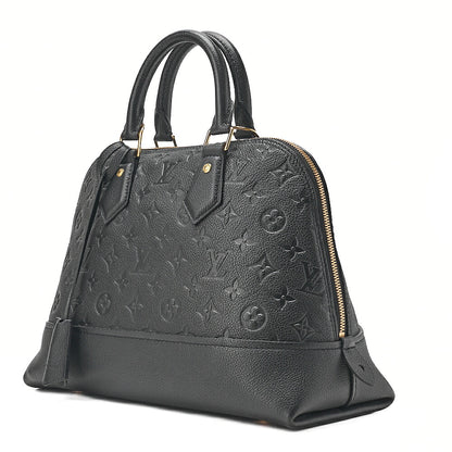 LOUIS VUITTON Louis Vuitton Monogram Emplant Neo Alma PM Handbag M44832 Black Gold-Tone Hardware, Pre-Owned