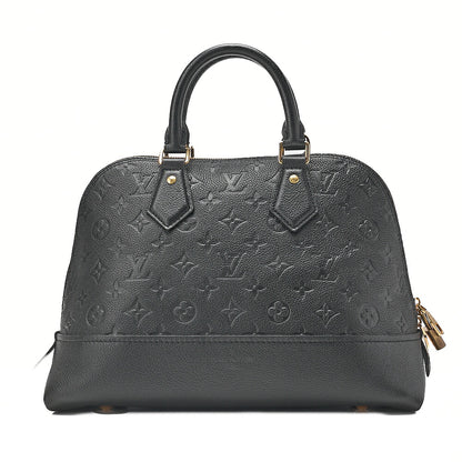 LOUIS VUITTON Louis Vuitton Monogram Emplant Neo Alma PM Handbag M44832 Black Gold-Tone Hardware, Pre-Owned