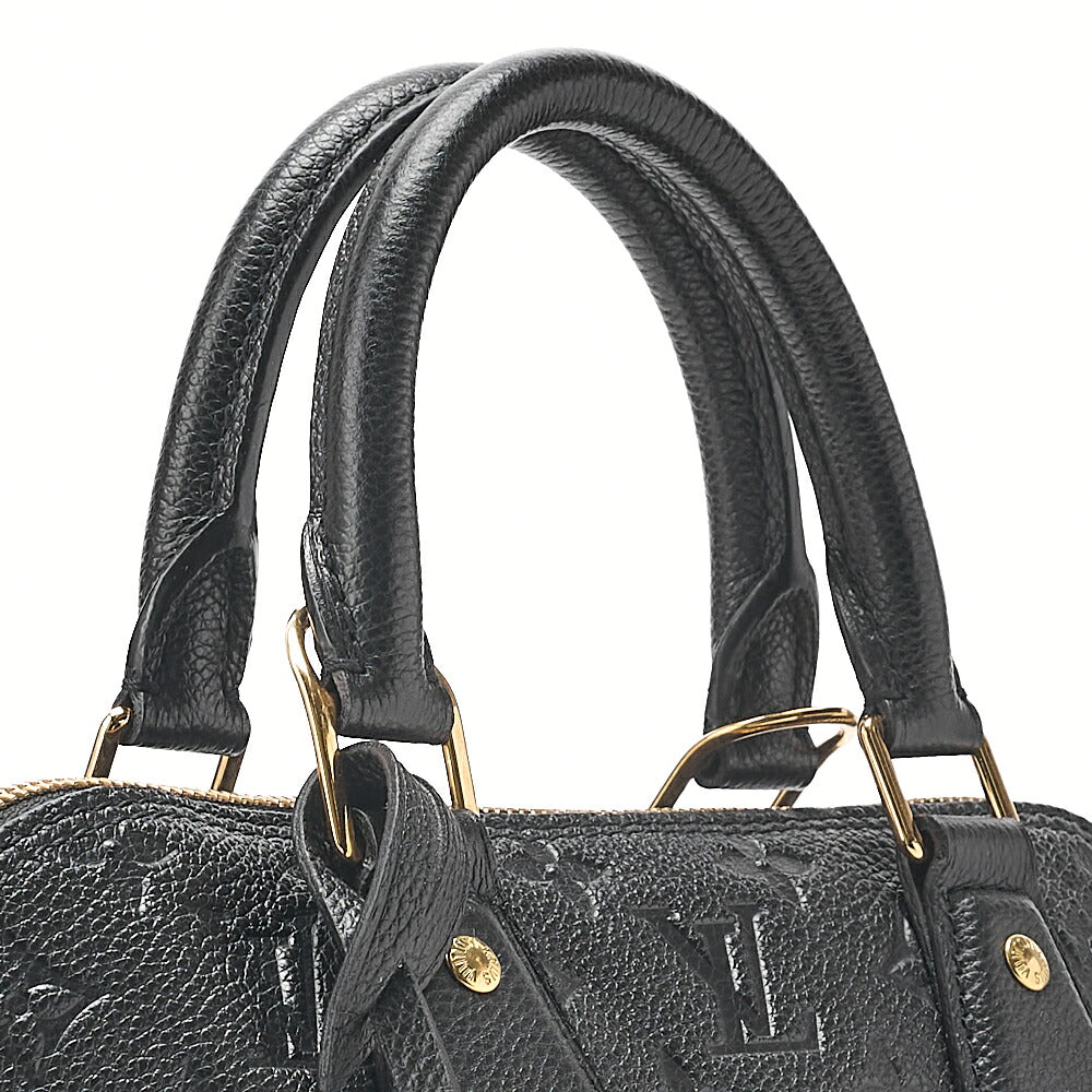 LOUIS VUITTON Louis Vuitton Monogram Emplant Neo Alma PM Handbag M44832 Black Gold-Tone Hardware, Pre-Owned