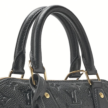 LOUIS VUITTON Louis Vuitton Monogram Emplant Neo Alma PM Handbag M44832 Black Gold-Tone Hardware, Pre-Owned