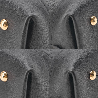 LOUIS VUITTON Louis Vuitton Monogram Emplant Neo Alma PM Handbag M44832 Black Gold-Tone Hardware, Pre-Owned