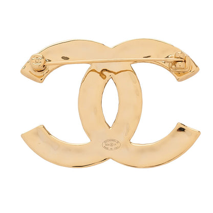 CHANEL Coco Mark B24P Brooch GP (Gold Plated)Gold-Tone Hardware, Pre-Owned