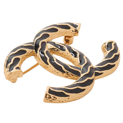 CHANEL Coco Mark B24P Brooch GP (Gold Plated)Gold-Tone Hardware, Pre-Owned