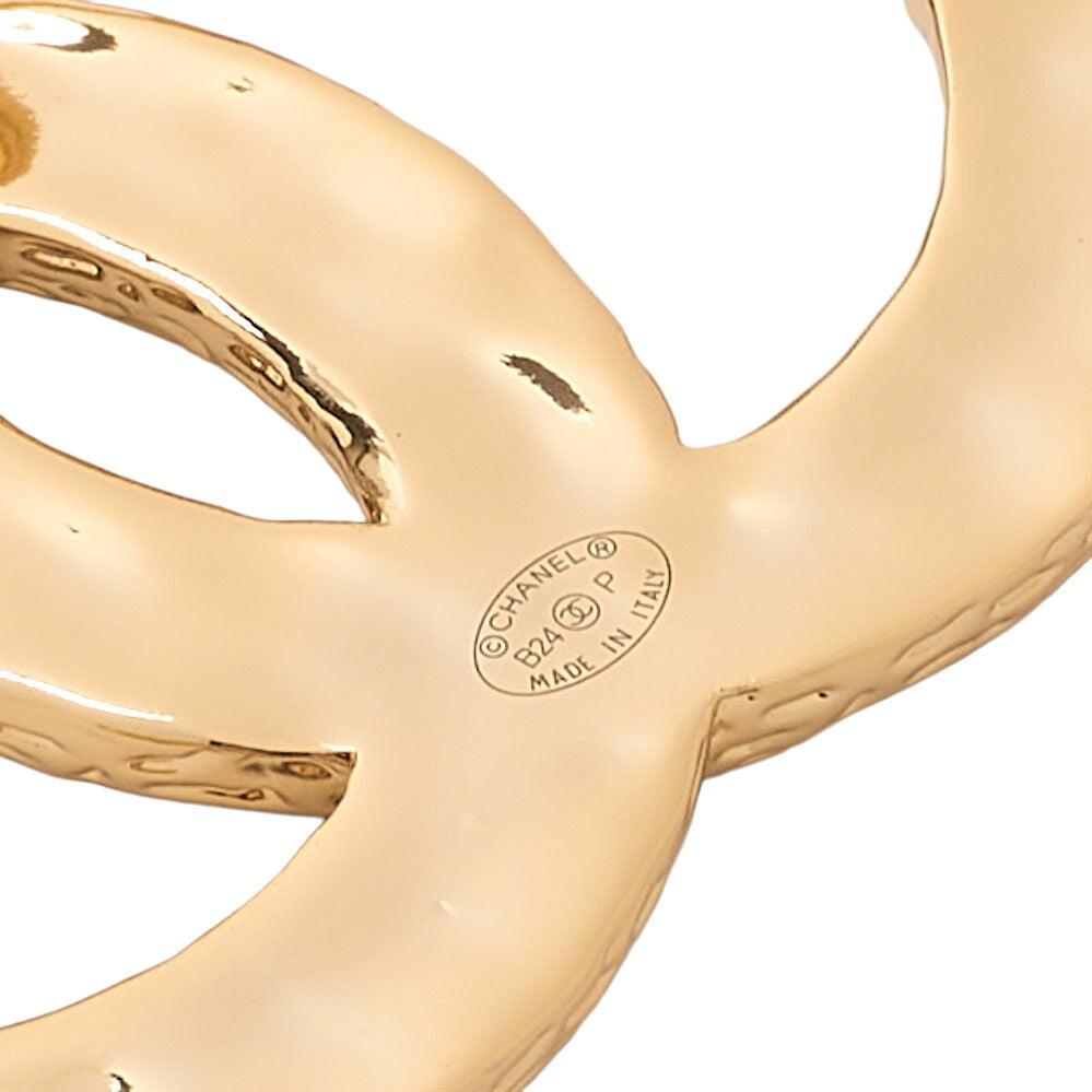 CHANEL Coco Mark B24P Brooch GP (Gold Plated)Gold-Tone Hardware, Pre-Owned