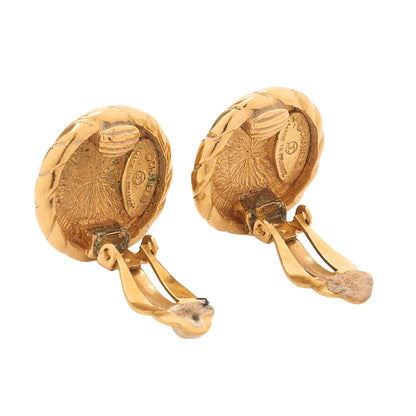 CHANEL Coco Mark 2398 Earrings GP Gold (Gold Plated) Gold-Tone Hardware, Pre-Owned