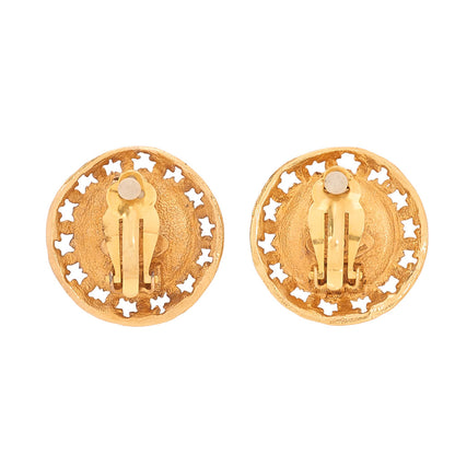 CHANEL Pearl Earrings 25 GP X Faux Pearl Gold (Gold Plating) Gold-Tone Hardware, Pre-Owned