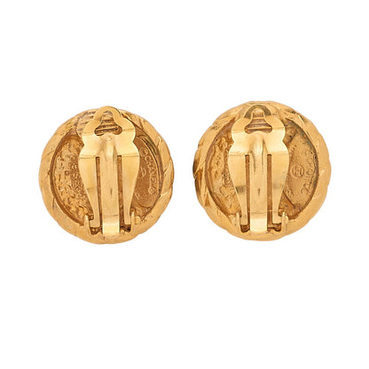 CHANEL Coco Mark 2398 Earrings GP Gold (Gold Plated)Gold-Tone Hardware, Pre-Owned