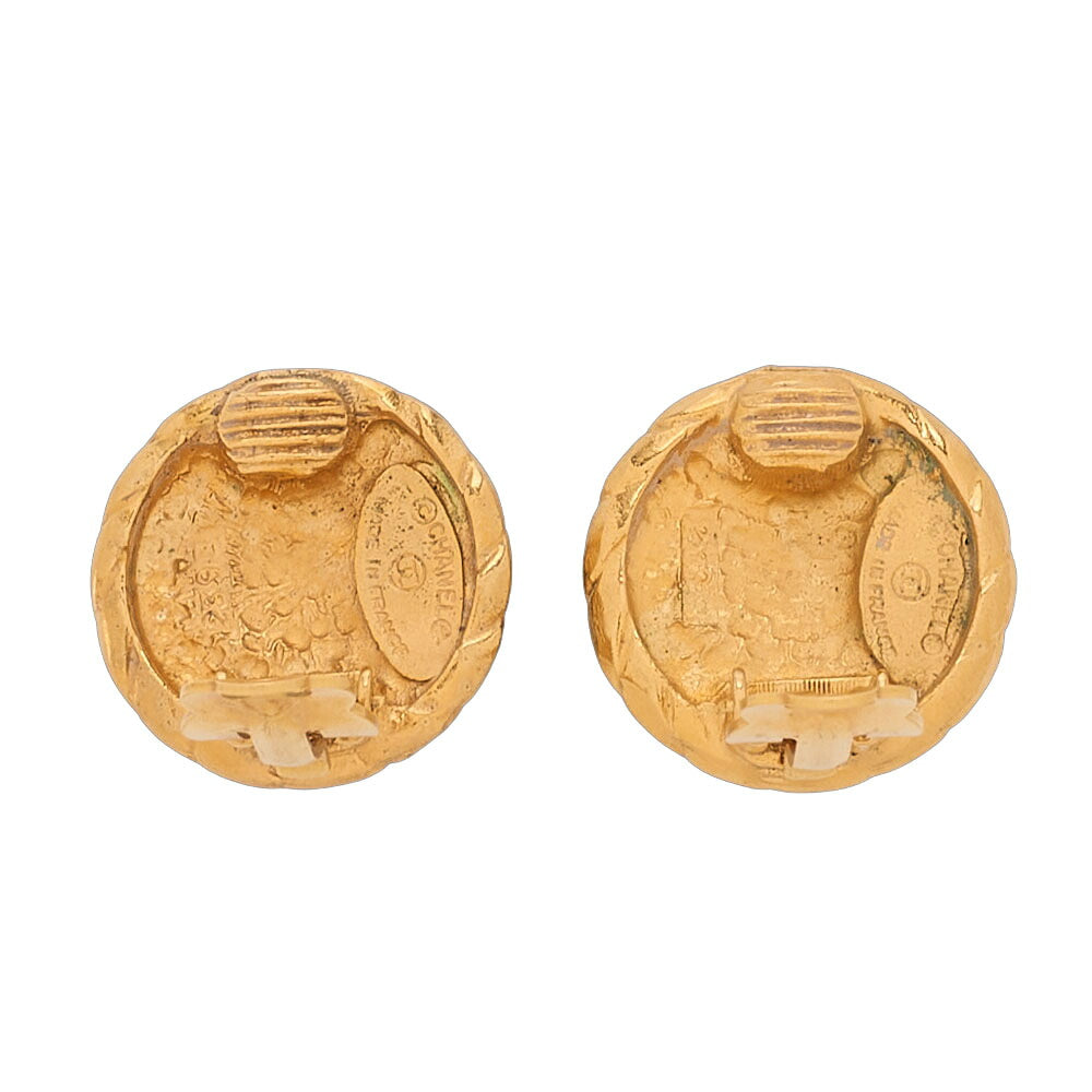 CHANEL Coco Mark 2398 Earrings GP Gold (Gold Plated)Gold-Tone Hardware, Pre-Owned