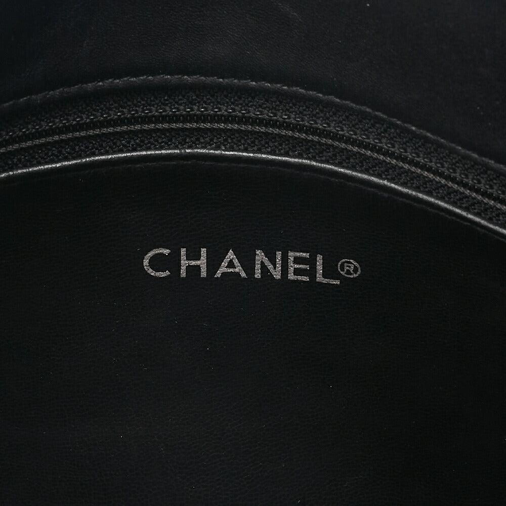 CHANEL Matelasse Double Chain Shoulder with Pull Charm Lambskin Black Gold-Tone Hardware, Pre-Owned