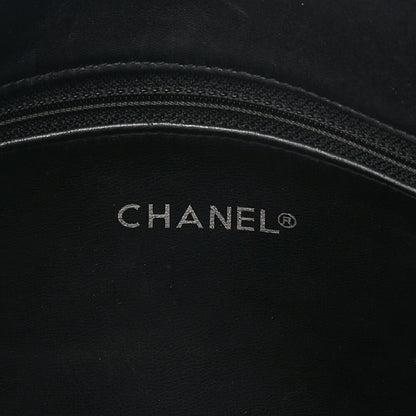 CHANEL Matelasse Double Chain Shoulder with Pull Charm Lambskin Black Gold-Tone Hardware, Pre-Owned