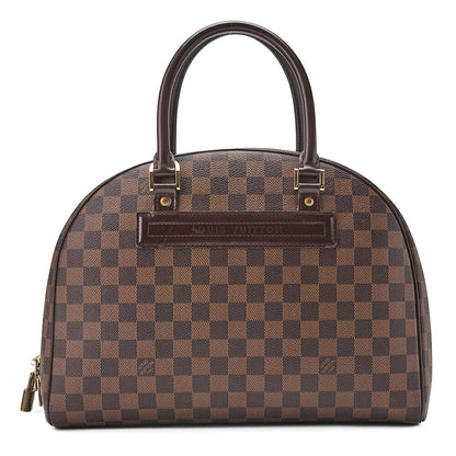 LOUIS VUITTON Louis Vuitton Damier Norita Handbag N41455 SP0015 Brown Gold-Tone Hardware, Pre-Owned