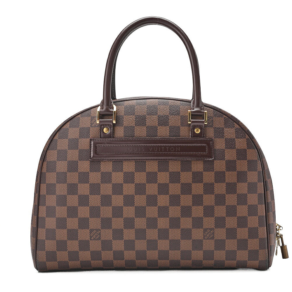LOUIS VUITTON Louis Vuitton Damier Norita Handbag N41455 SP0015 Brown Gold-Tone Hardware, Pre-Owned