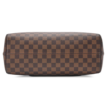 LOUIS VUITTON Louis Vuitton Damier Norita Handbag N41455 SP0015 Brown Gold-Tone Hardware, Pre-Owned