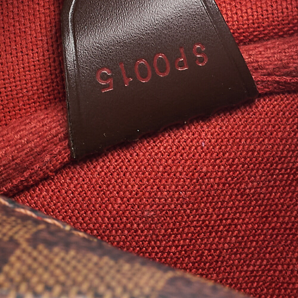 LOUIS VUITTON Louis Vuitton Damier Norita Handbag N41455 SP0015 Brown Gold-Tone Hardware, Pre-Owned