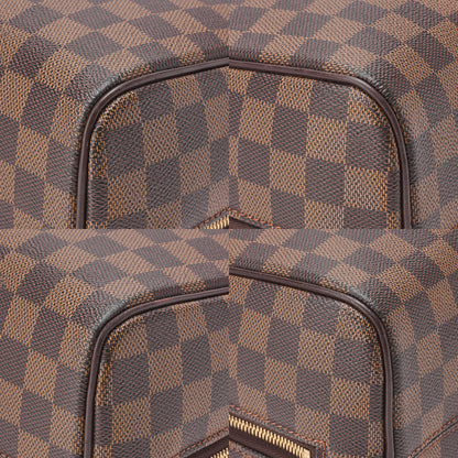 LOUIS VUITTON Louis Vuitton Damier Norita Handbag N41455 SP0015 Brown Gold-Tone Hardware, Pre-Owned