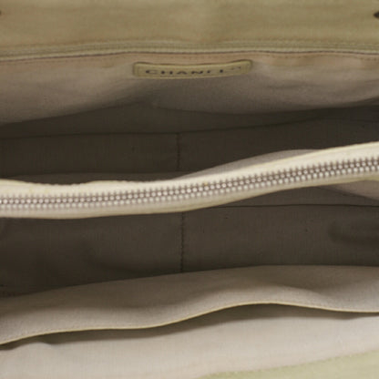 CHANEL Matelasse Coco Mark GST Chain Tote Caviskin Ivory Silver-Tone Hardware, Pre-Owned
