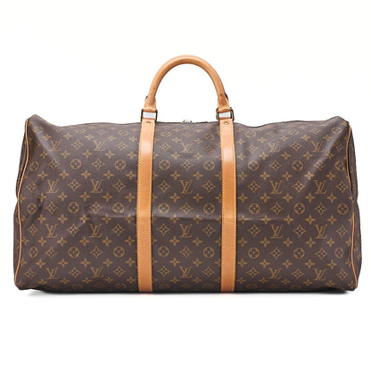 LOUIS VUITTON Louis Vuitton Monogram Key Pole 60 Boston Bag M41422 Brown Gold-Tone Hardware, Pre-Owned
