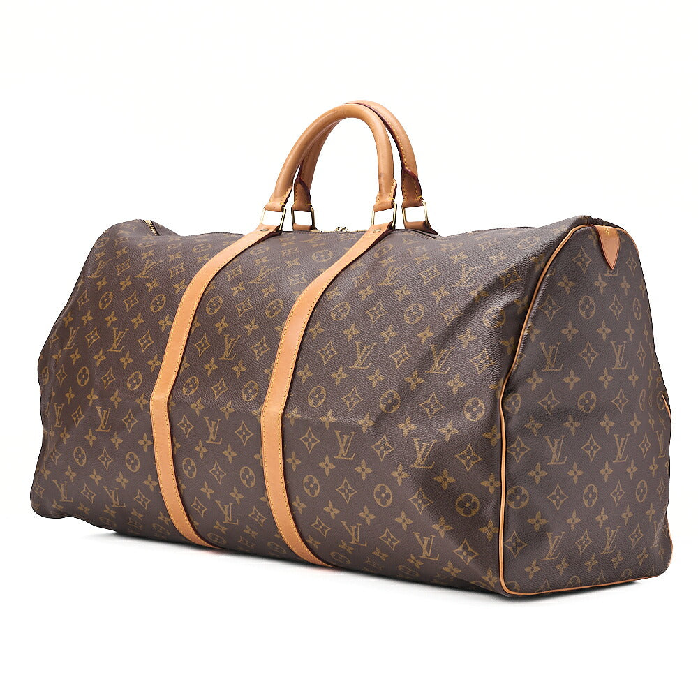 LOUIS VUITTON Louis Vuitton Monogram Key Pole 60 Boston Bag M41422 Brown Gold-Tone Hardware, Pre-Owned
