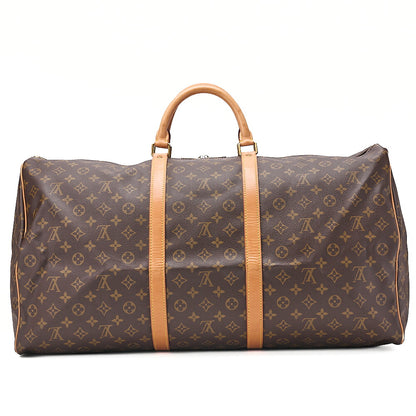 LOUIS VUITTON Louis Vuitton Monogram Key Pole 60 Boston Bag M41422 Brown Gold-Tone Hardware, Pre-Owned