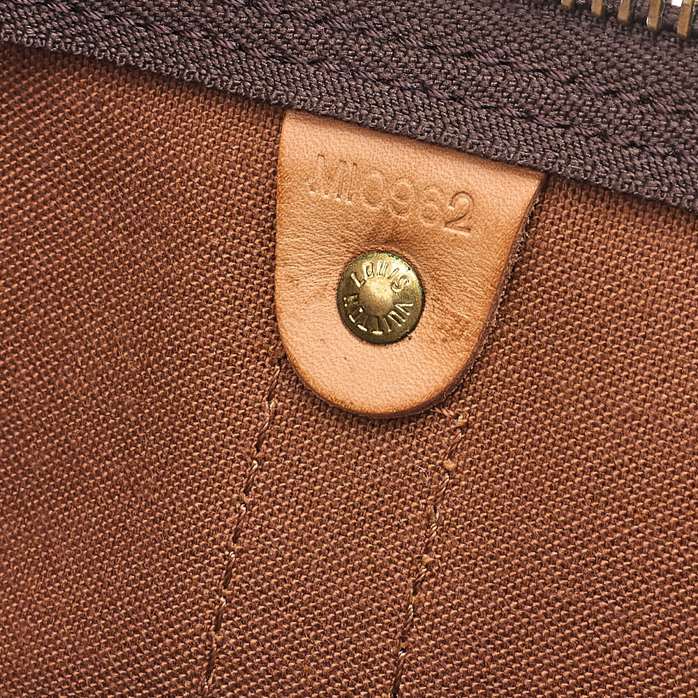 LOUIS VUITTON Louis Vuitton Monogram Key Pole 60 Boston Bag M41422 Brown Gold-Tone Hardware, Pre-Owned