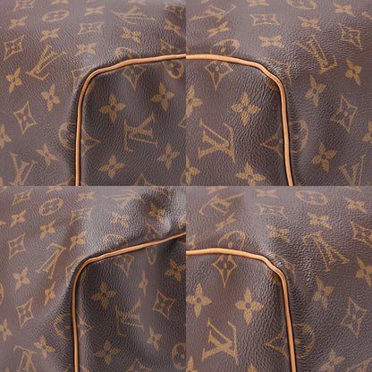 LOUIS VUITTON Louis Vuitton Monogram Keypole 55 Boston Bag M41424 Brown Gold-Tone Hardware, Pre-Owned