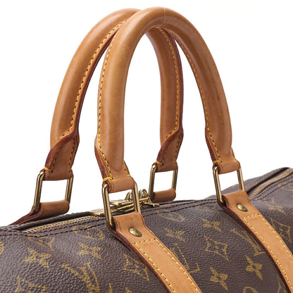 LOUIS VUITTON Louis Vuitton Monogram Keypole 45 Boston Bag M41428 Brown Gold-Tone Hardware, Pre-Owned