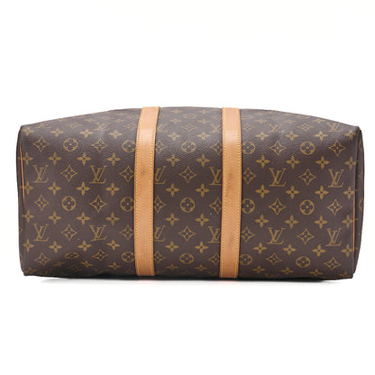 LOUIS VUITTON Louis Vuitton Monogram Keypole 45 Boston Bag M41428 Brown Gold-Tone Hardware, Pre-Owned