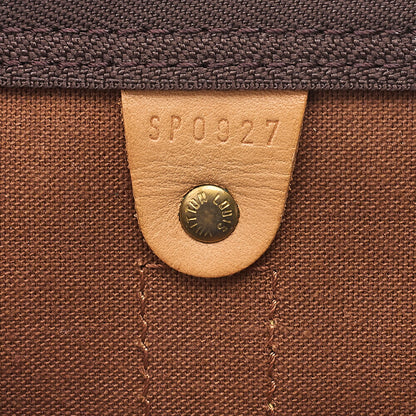 LOUIS VUITTON Louis Vuitton Monogram Keypole 45 Boston Bag M41428 Brown Gold-Tone Hardware, Pre-Owned