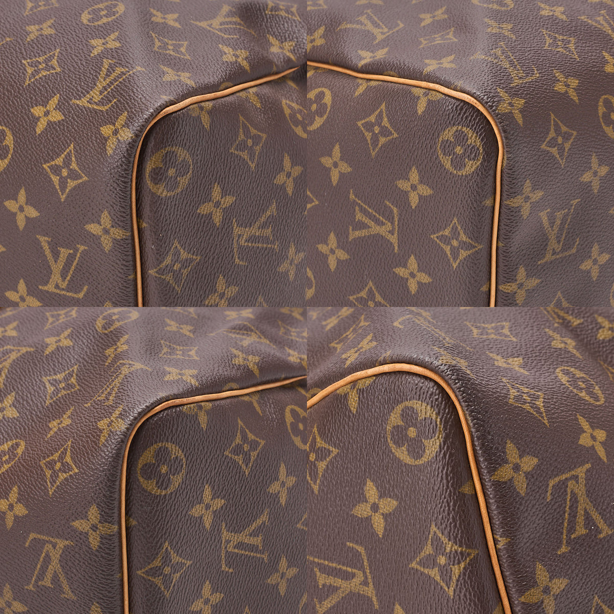 LOUIS VUITTON Louis Vuitton Monogram Keypole 45 Boston Bag M41428 Brown Gold-Tone Hardware, Pre-Owned