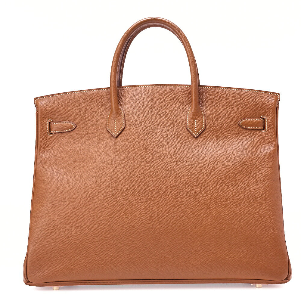 HERMES Birkin 40 Handbag Cuchebel Gold Gold-Tone Hardware, Pre-Owned