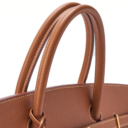 HERMES Birkin 40 Handbag Cuchebel Gold Gold-Tone Hardware, Pre-Owned
