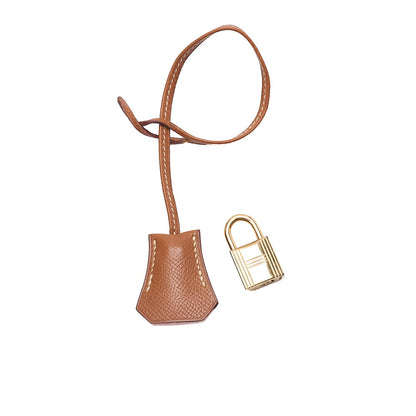HERMES Birkin 40 Handbag Cuchebel Gold Gold-Tone Hardware, Pre-Owned