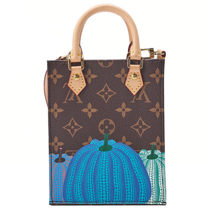 LOUIS VUITTON Louis Vuitton Yayoi Kusama Collaboration Monogram Dot Sackpla 2-Way Hand M82112 IC Chip Brown Gold-Tone Hardware, Pre-Owned