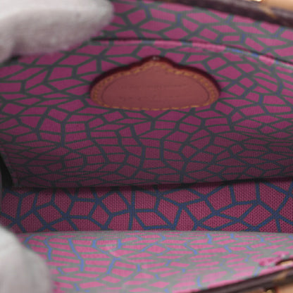 LOUIS VUITTON Louis Vuitton Yayoi Kusama Collaboration Monogram Dot Sackpla 2-Way Hand M82112 IC Chip Brown Gold-Tone Hardware, Pre-Owned