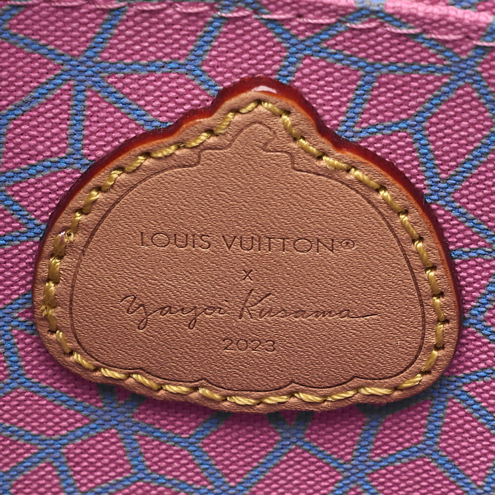 LOUIS VUITTON Louis Vuitton Yayoi Kusama Collaboration Monogram Dot Sackpla 2-Way Hand M82112 IC Chip Brown Gold-Tone Hardware, Pre-Owned