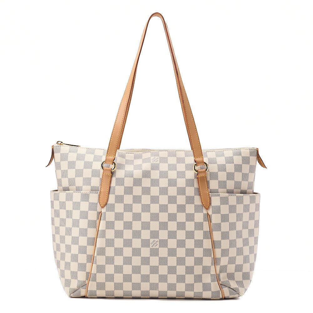 LOUIS VUITTON Louis Vuitton Damie ?zule Totally MM Tote Bag N41279 White Gold-Tone Hardware, Pre-Owned