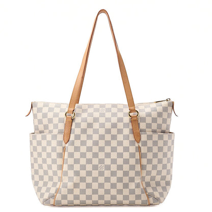 LOUIS VUITTON Louis Vuitton Damie ?zule Totally MM Tote Bag N41279 White Gold-Tone Hardware, Pre-Owned