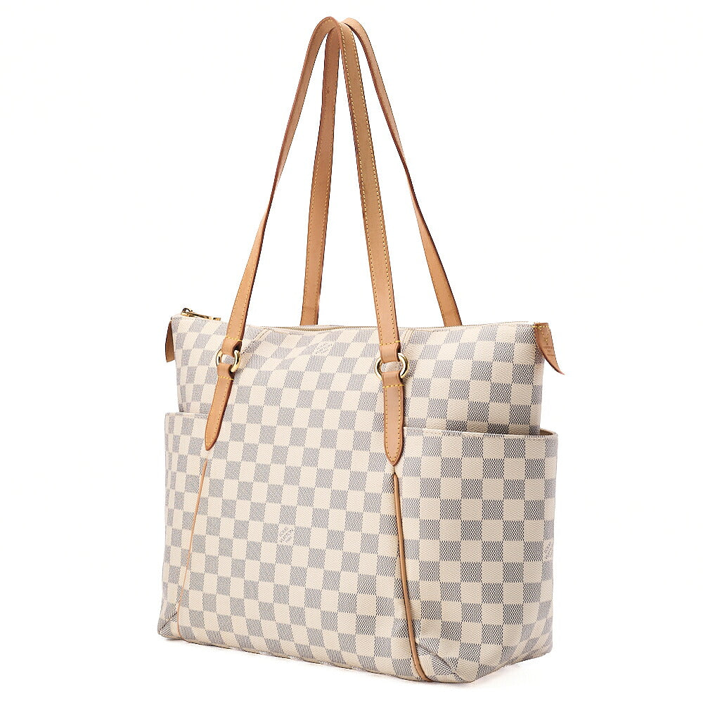 LOUIS VUITTON Louis Vuitton Damie ?zule Totally MM Tote Bag N41279 White Gold-Tone Hardware, Pre-Owned
