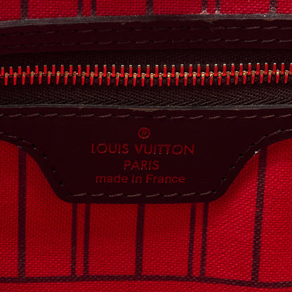 LOUIS VUITTON Louis Vuitton Damier Ebene Never MM Tote Bag N51105 Brown Gold-Tone Hardware, Pre-Owned