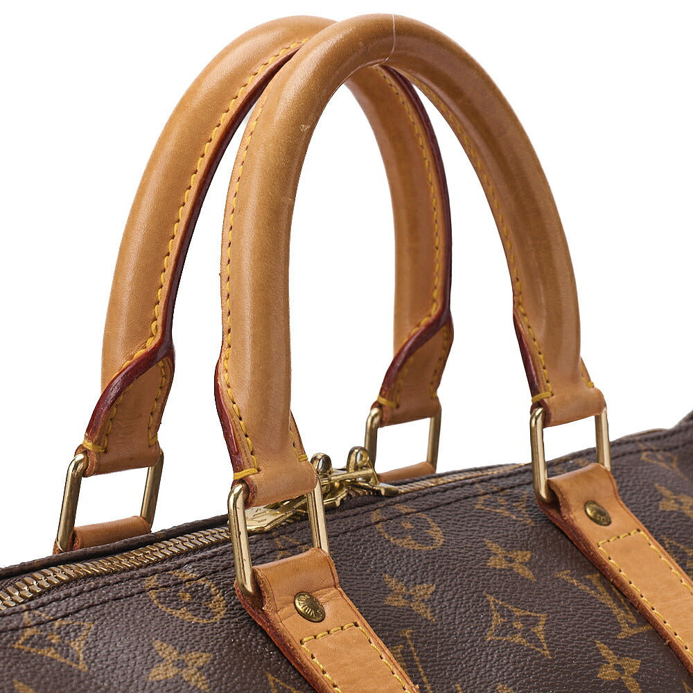 LOUIS VUITTON Louis Vuitton Monogram Keypole 45 Boston Bag M41428 Brown Gold-Tone Hardware, Pre-Owned