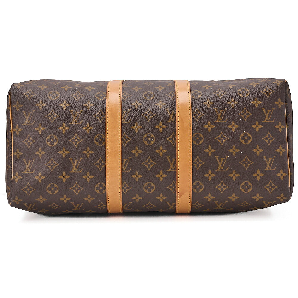 LOUIS VUITTON Louis Vuitton Monogram Keypole 45 Boston Bag M41428 Brown Gold-Tone Hardware, Pre-Owned