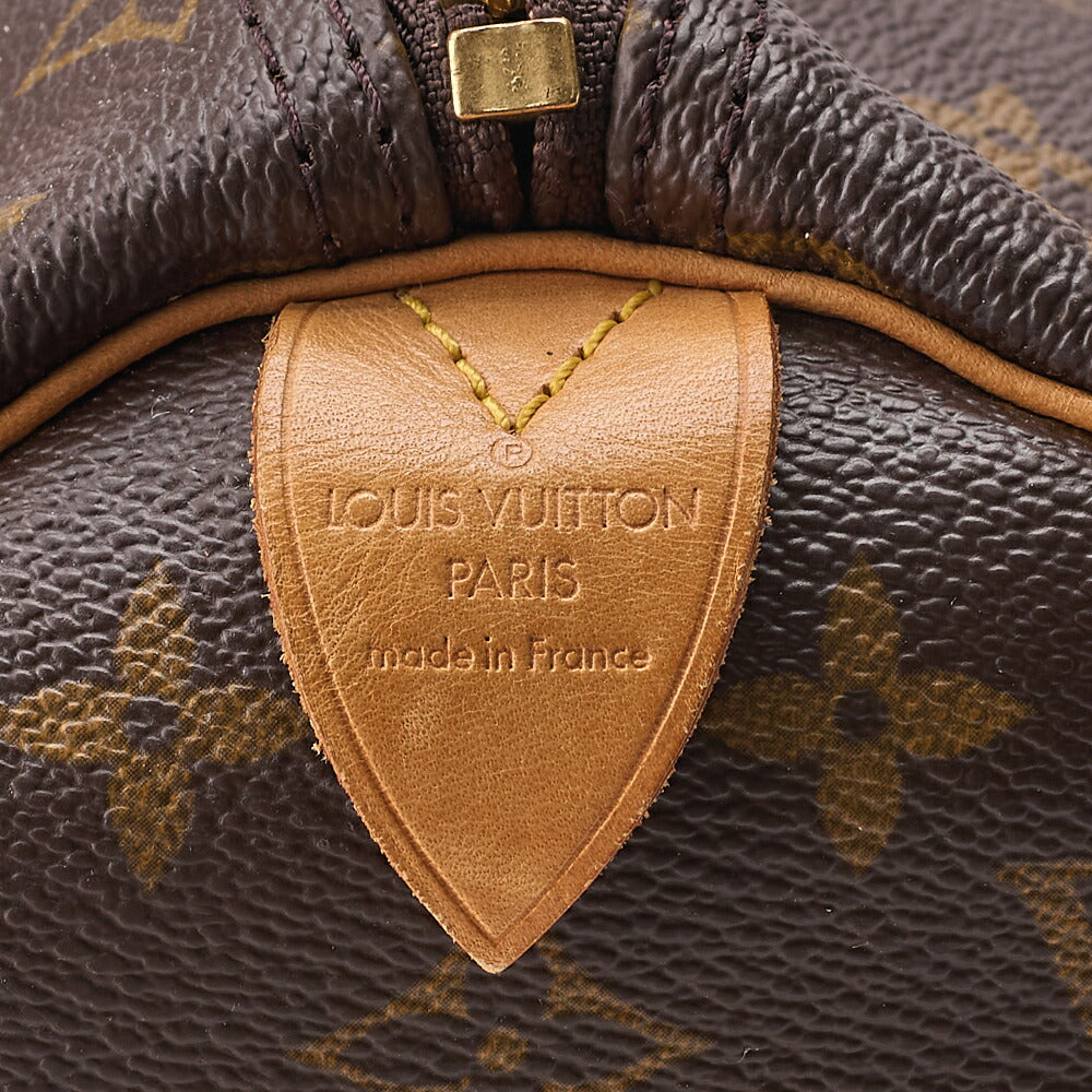 LOUIS VUITTON Louis Vuitton Monogram Keypole 45 Boston Bag M41428 Brown Gold-Tone Hardware, Pre-Owned