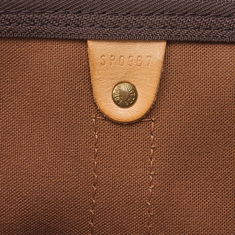 LOUIS VUITTON Louis Vuitton Monogram Keypole 45 Boston Bag M41428 Brown Gold-Tone Hardware, Pre-Owned
