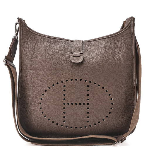 Hermes Hermes Eveline 3GM Trois Trion C?mence Shoulder Bag Etope Silver-Tone Hardware, Pre-Owned