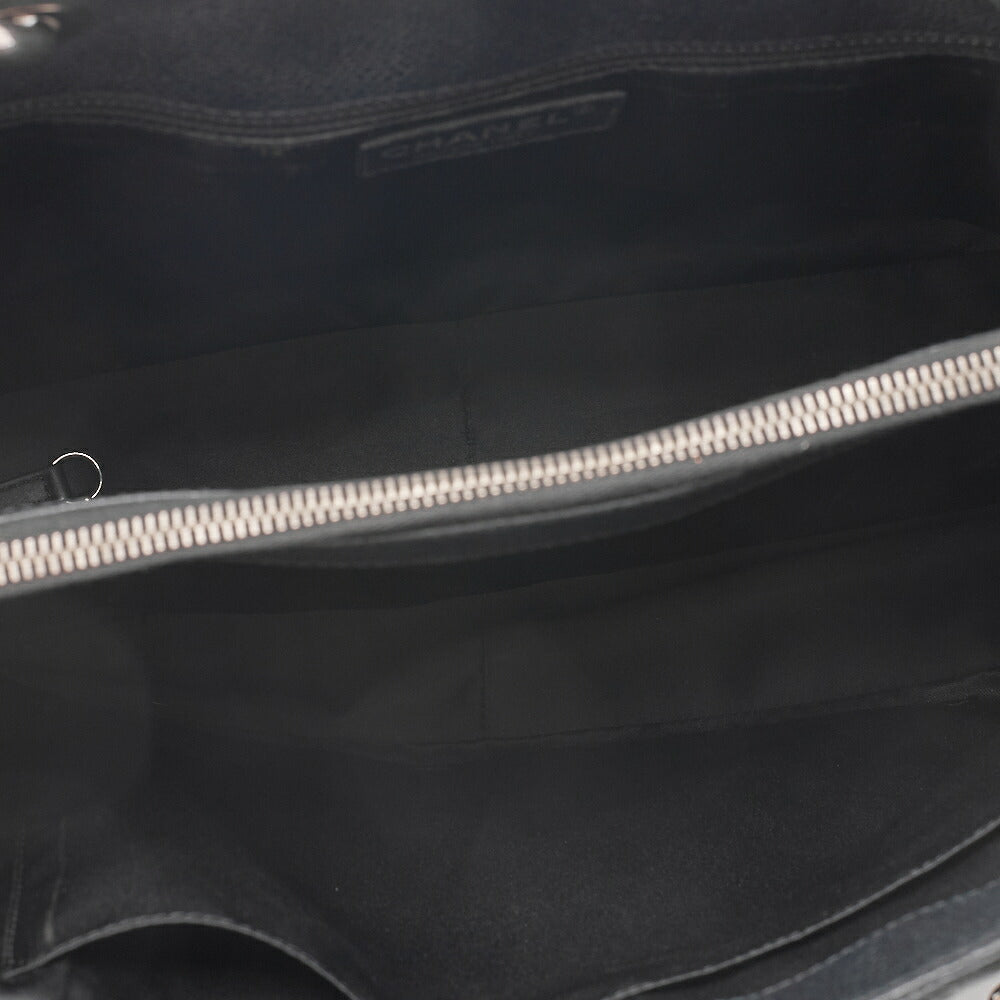 CHANEL Shoulder Bag Tote Bag Matelasse GST Chain Tote Caviskin Black Silver-Tone Hardware, Pre-Owned