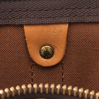 LOUIS VUITTON Louis Vuitton Monogram Keypole 45 Boston Bag M41428 Brown Gold-Tone Hardware, Pre-Owned