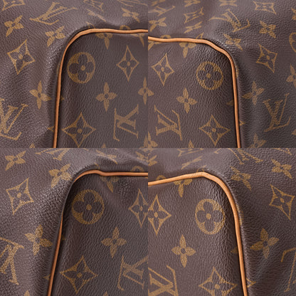 LOUIS VUITTON Louis Vuitton Monogram Keypole 45 Boston Bag M41428 Brown Gold-Tone Hardware, Pre-Owned