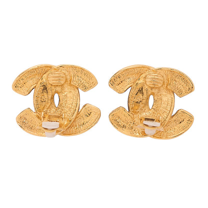 CHANEL Coco Mark Earrings GP Gold (Gold Plated)Gold-Tone Hardware, Pre-Owned