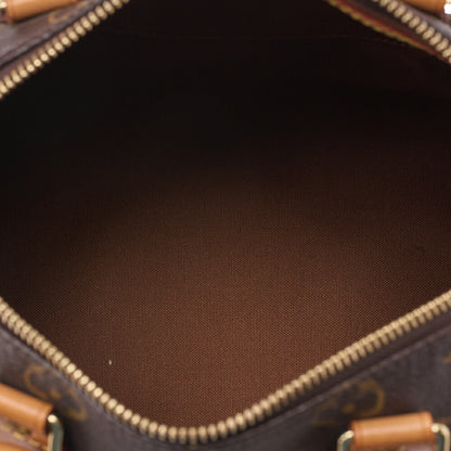 LOUIS VUITTON Louis Vuitton Monogram Speedy 25 Handbag M41528 Brown Gold-Tone Hardware, Pre-Owned